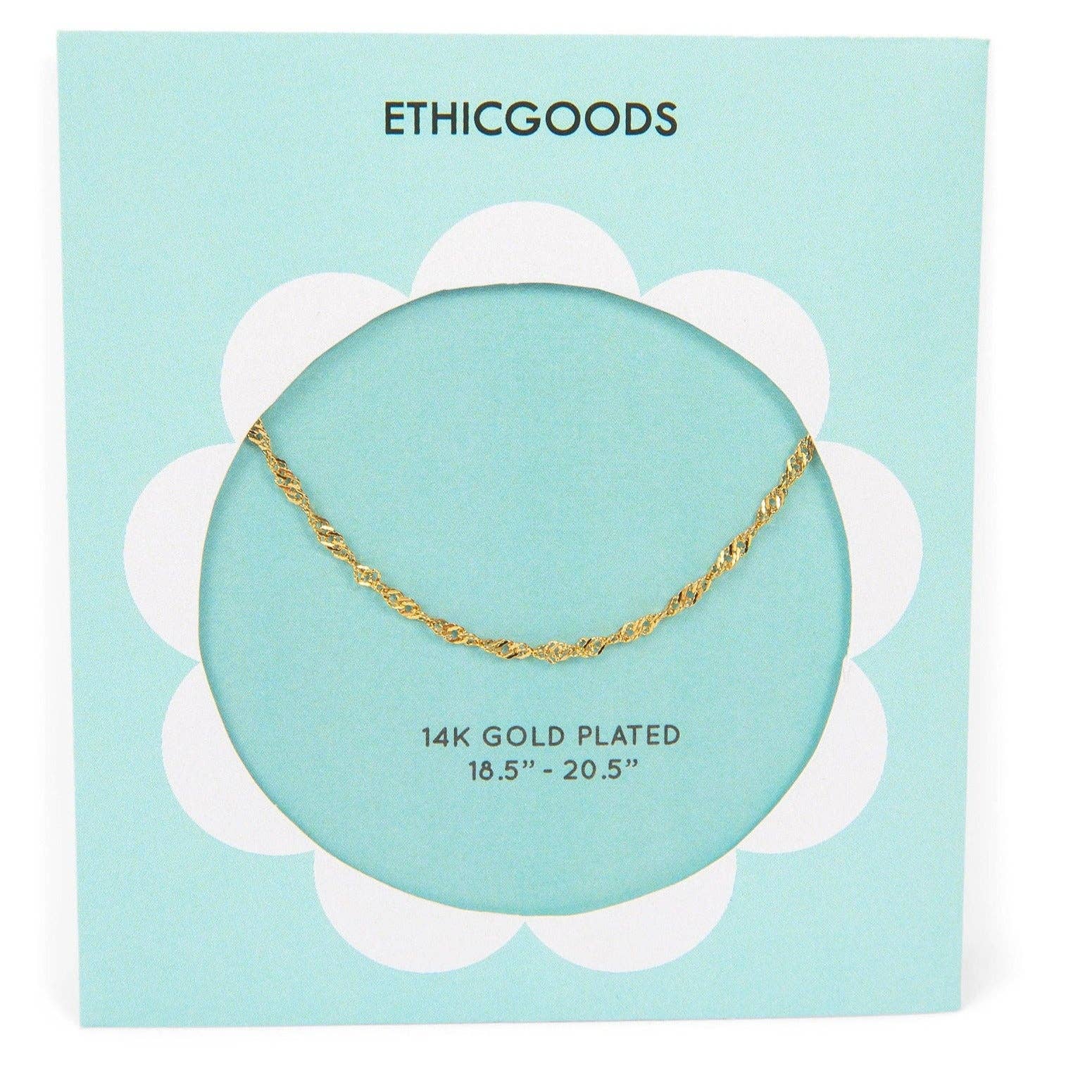 Classic Gold Chain Necklace - Twist Chain