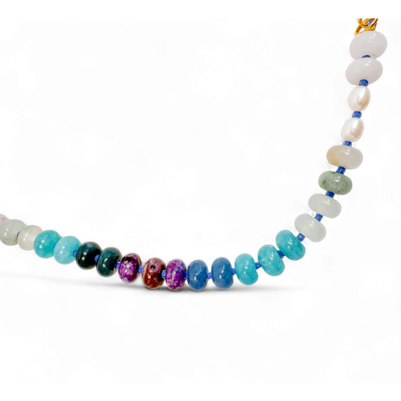 Coastal Glow Freshwater Pearl & Gemstone Beaded Necklace