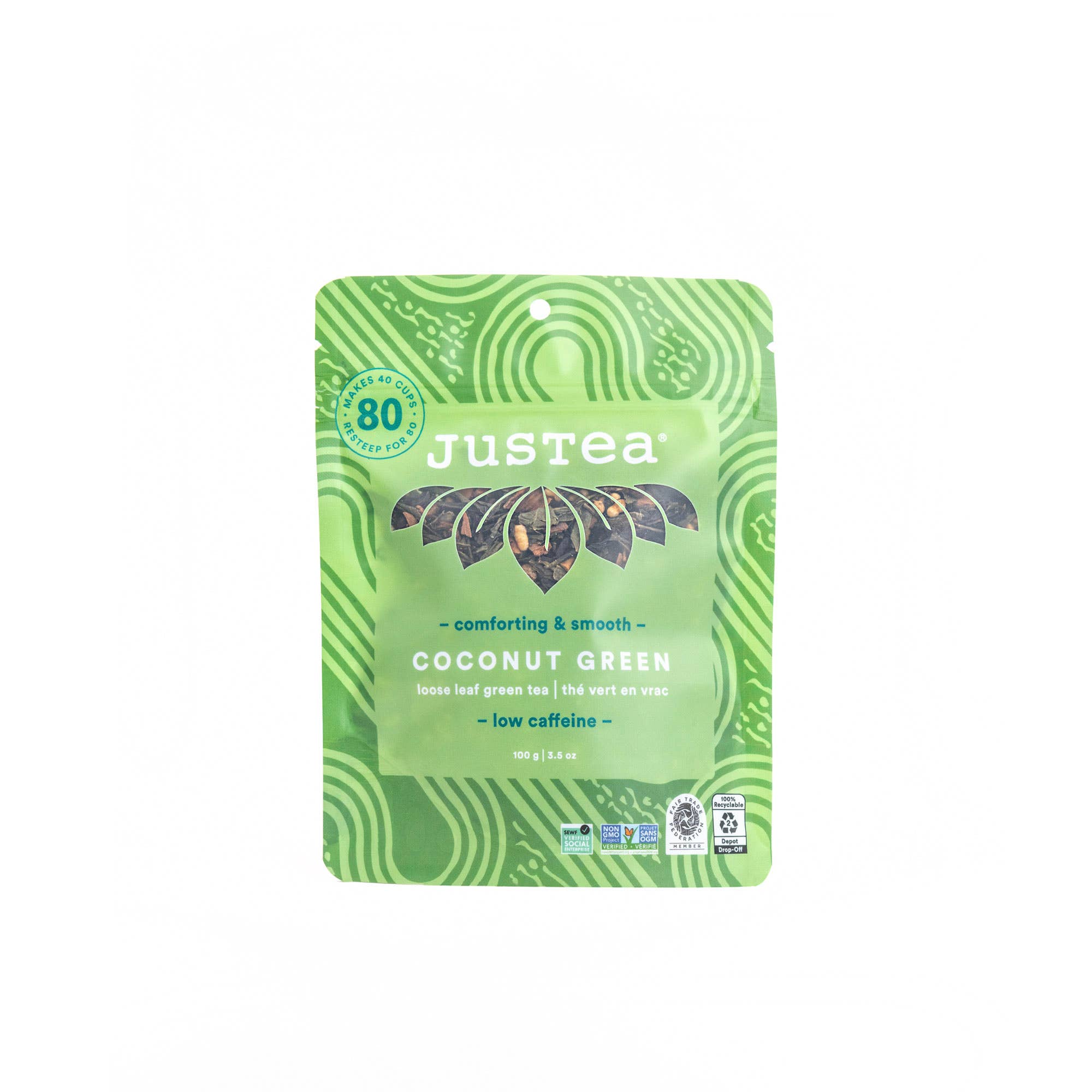 Coconut Green Loose Leaf Tea: Stand-Up Pouch