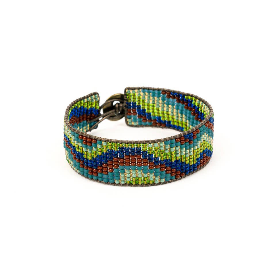 Color Wave Beaded Bracelet- Sold Individually- Assorted Colors