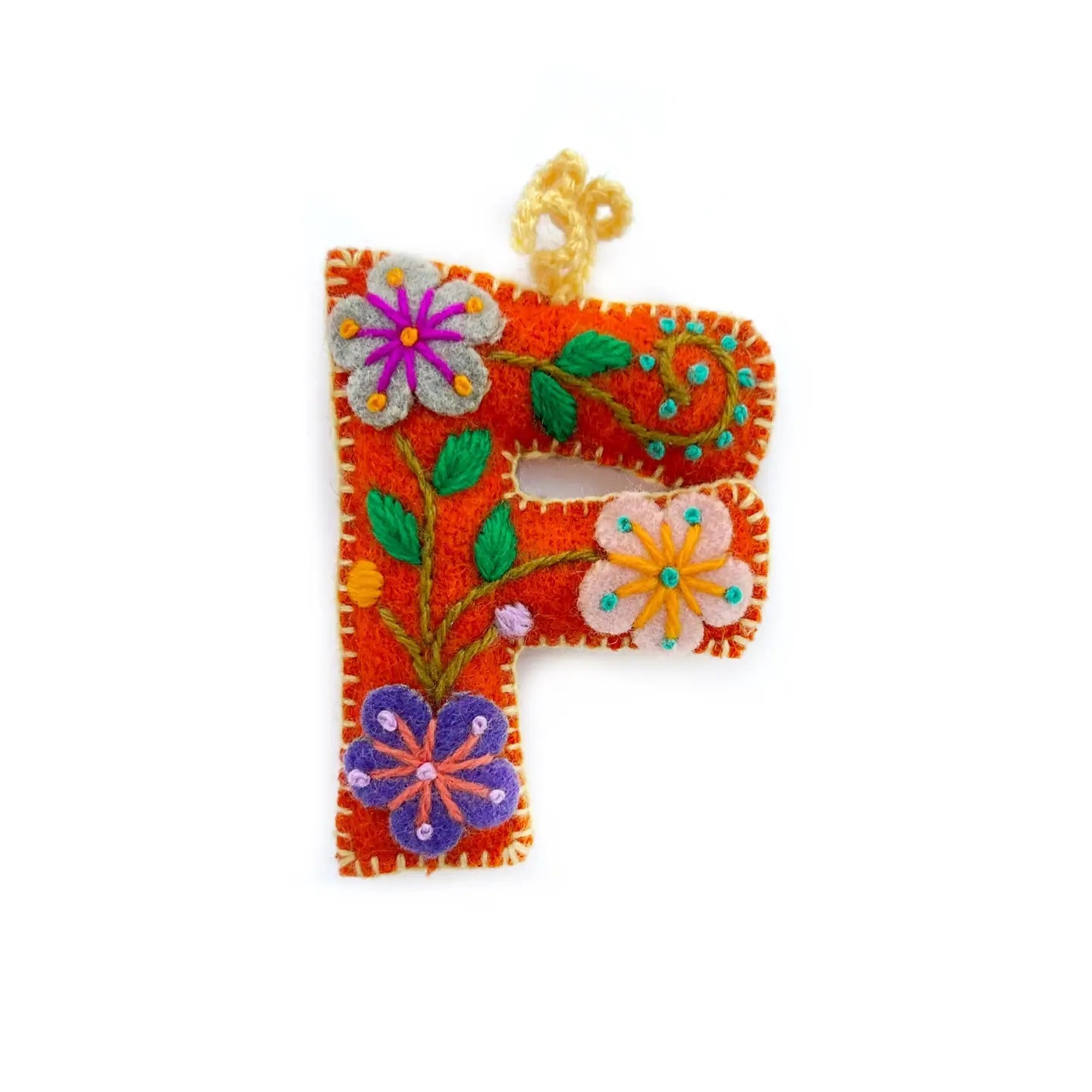 Colorful Letter Ornament- Sold Individually