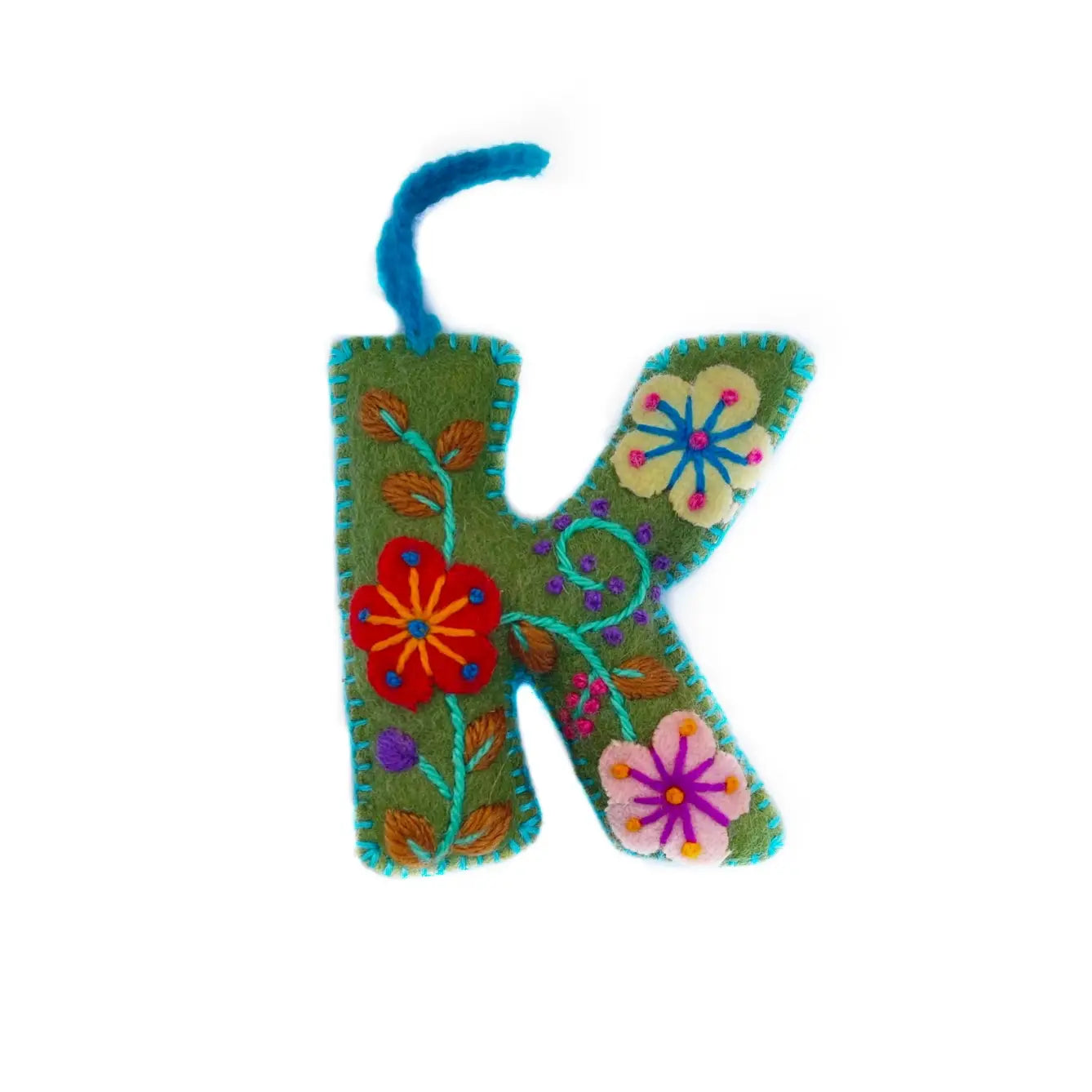 Colorful Letter Ornament- Sold Individually