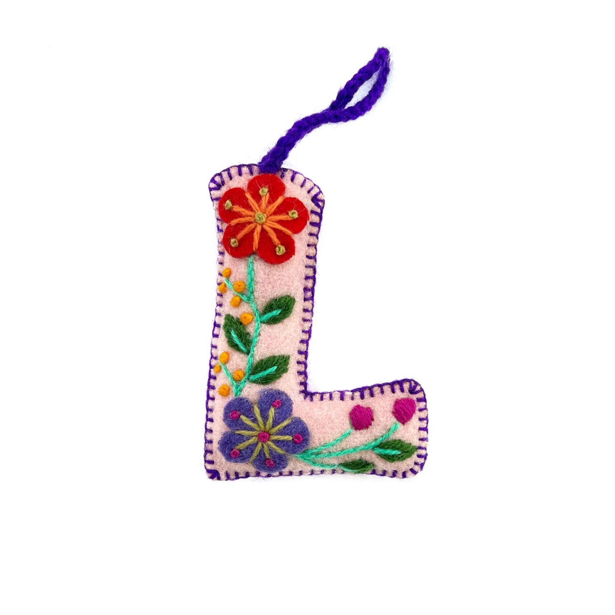 Colorful Letter Ornament- Sold Individually