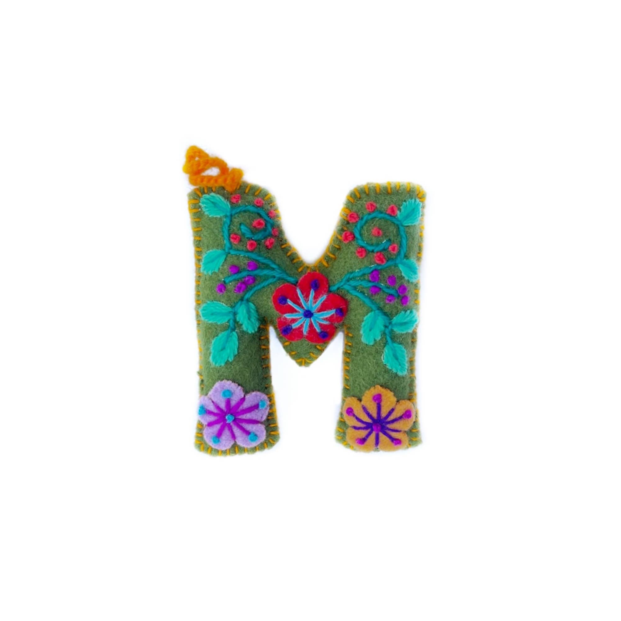 Colorful Letter Ornament- Sold Individually