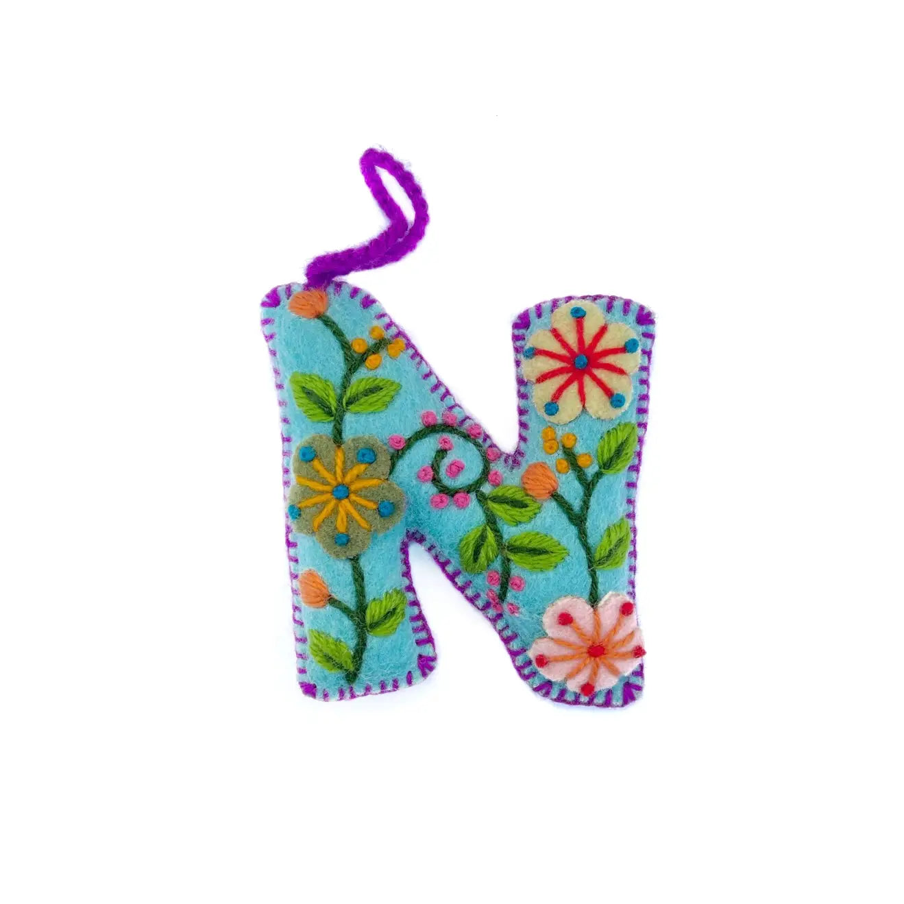Colorful Letter Ornament- Sold Individually