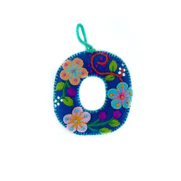 Colorful Letter Ornament- Sold Individually