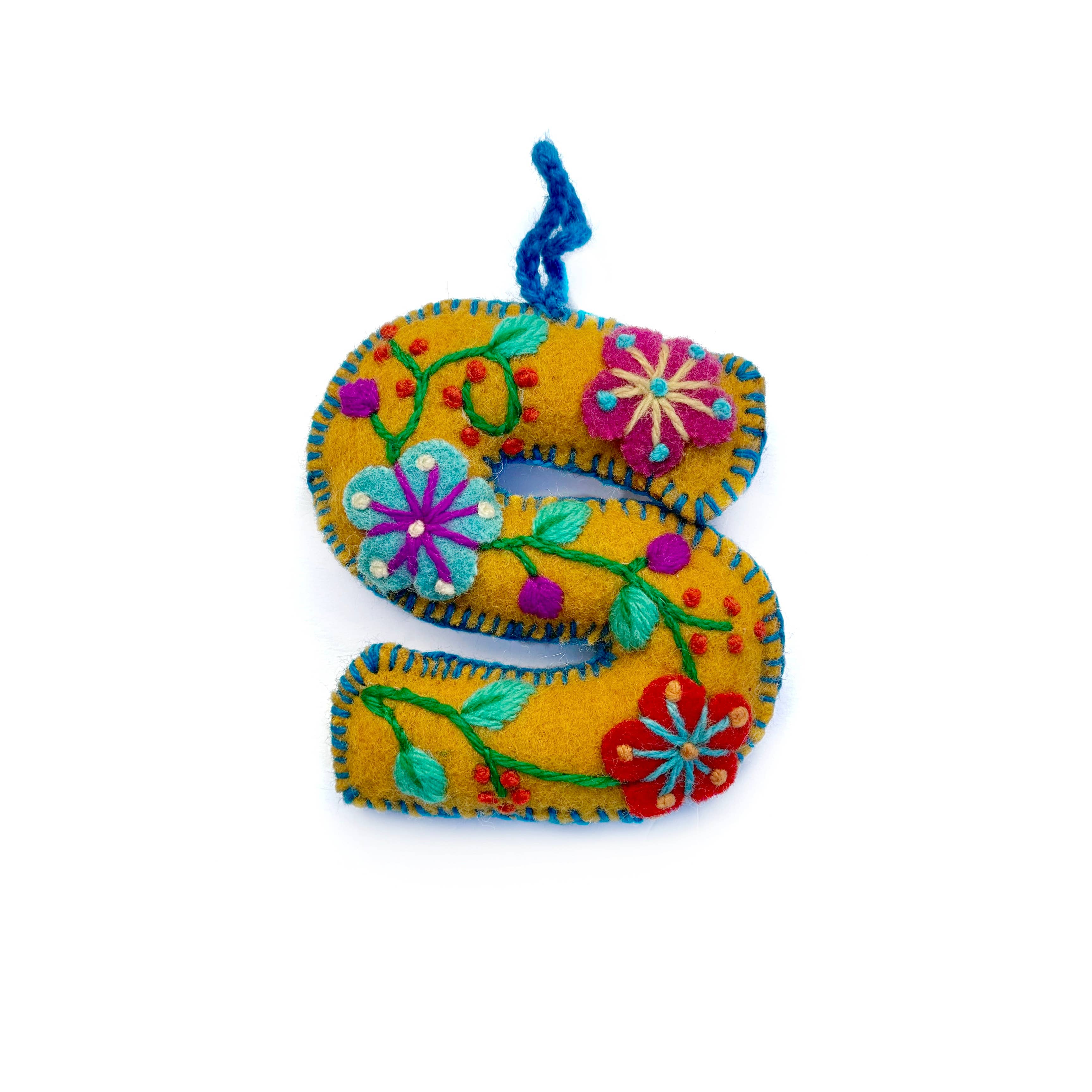 Colorful Letter Ornament- Sold Individually