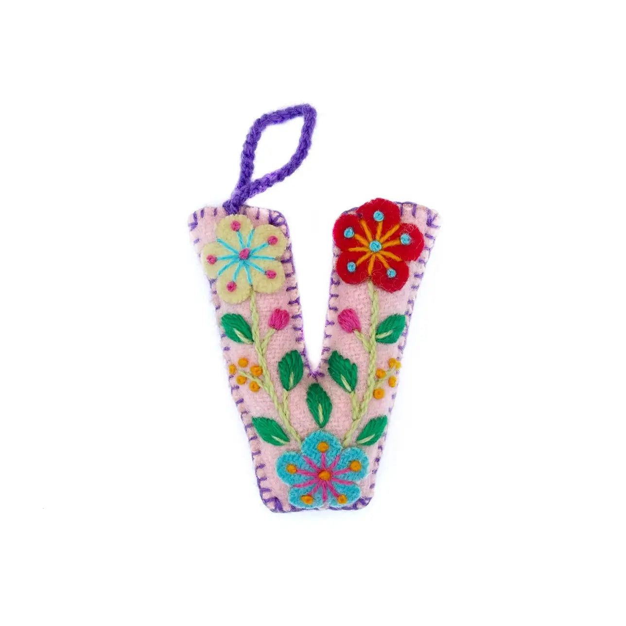 Colorful Letter Ornament- Sold Individually