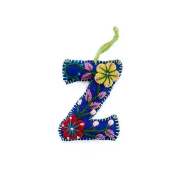 Colorful Letter Ornament- Sold Individually