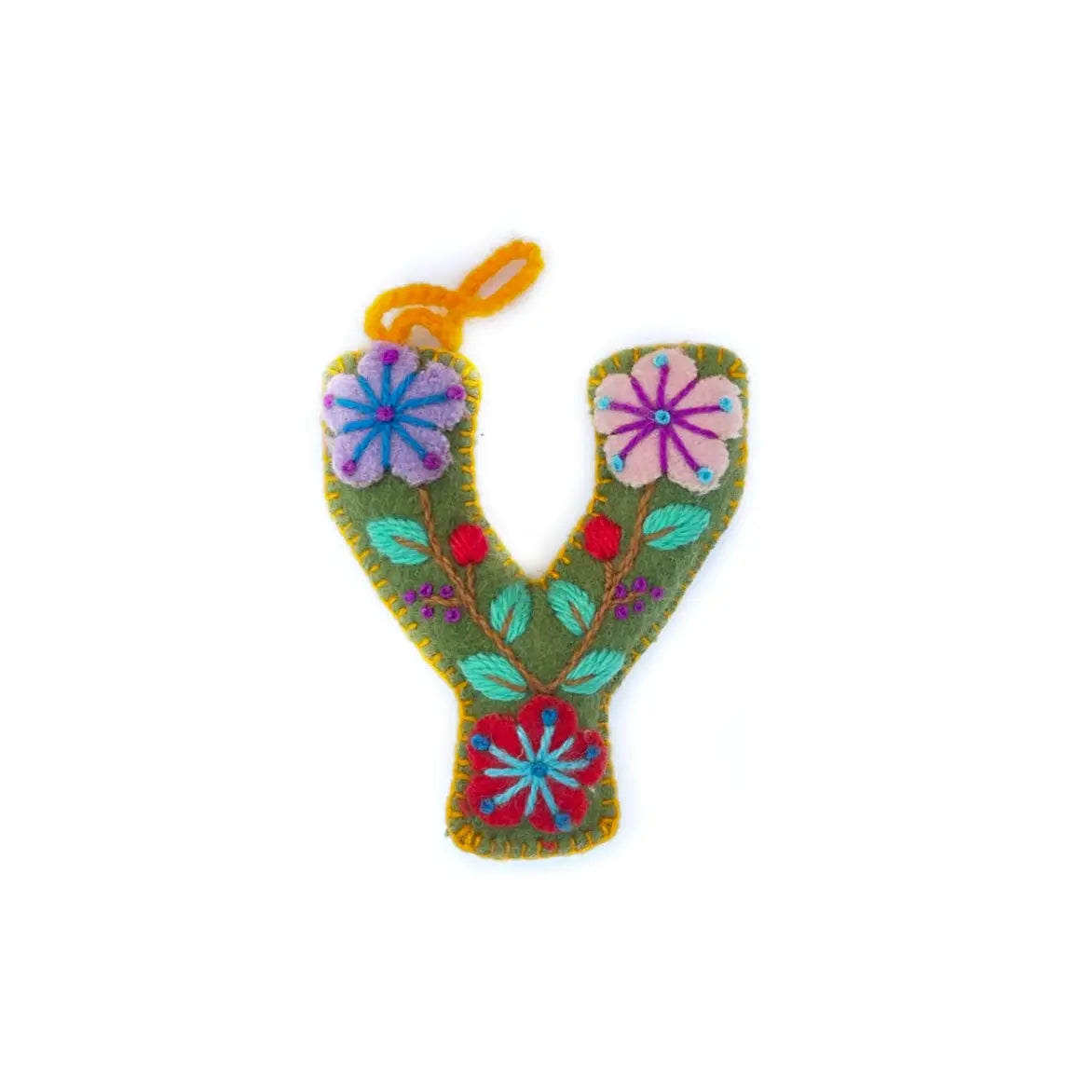 Colorful Letter Ornament- Sold Individually