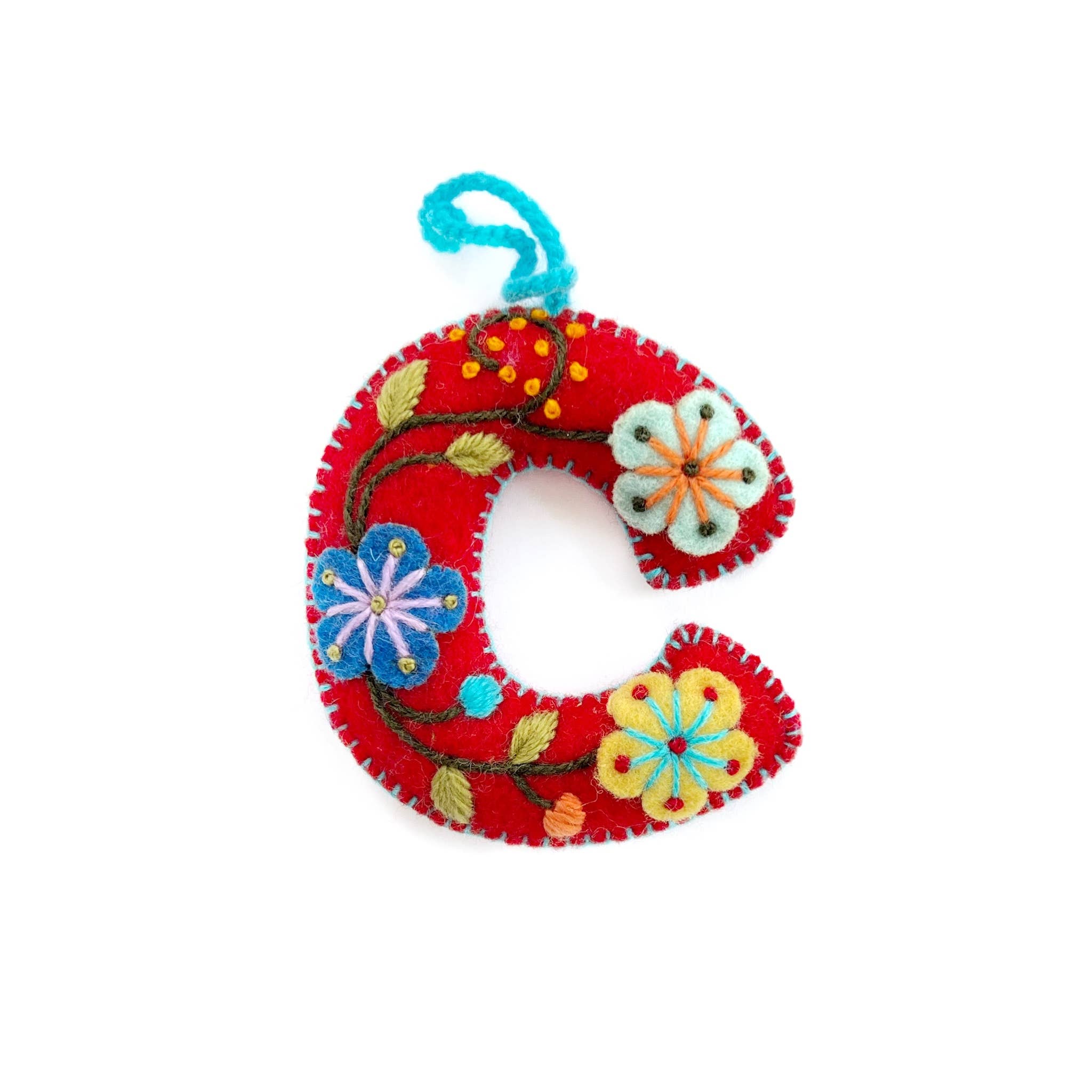 Colorful Letter Ornament- Sold Individually