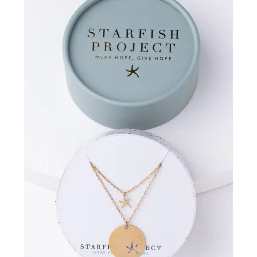 Community Starfish Pendant Necklace Set- Assorted