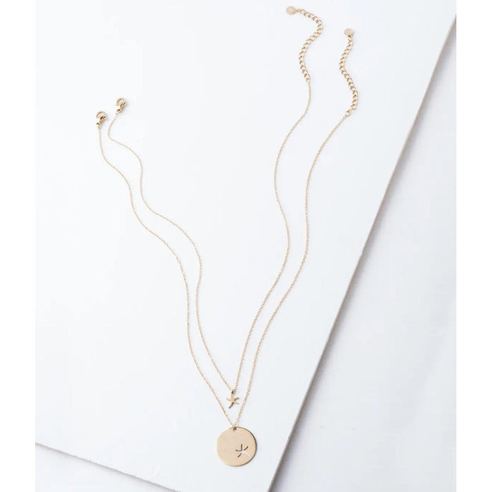 Community Starfish Pendant Necklace Set- Assorted