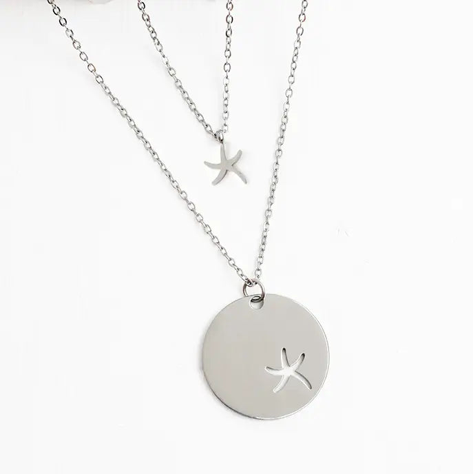 Community Starfish Pendant Necklace Set- Assorted