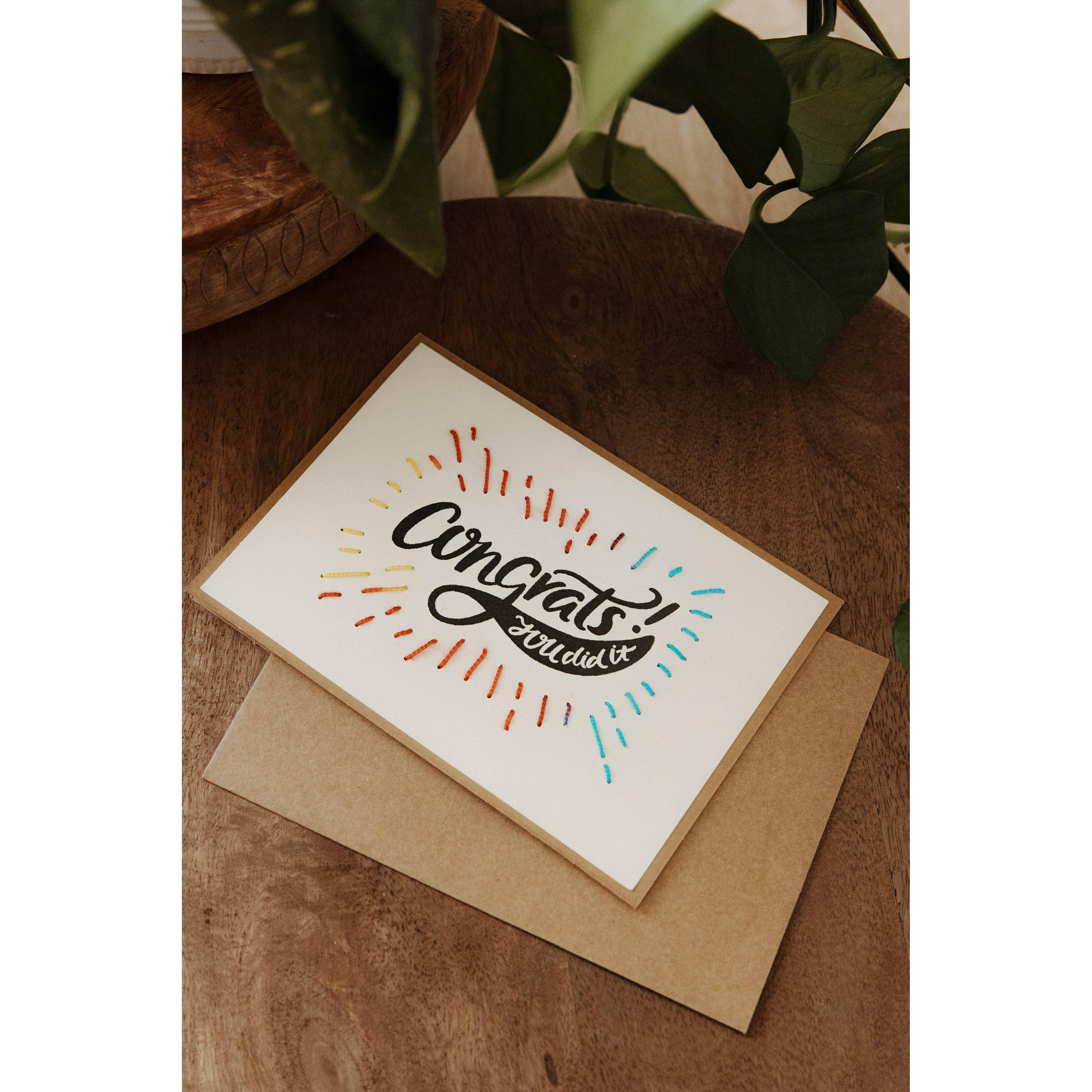 Congrats You Did It! Greeting Card