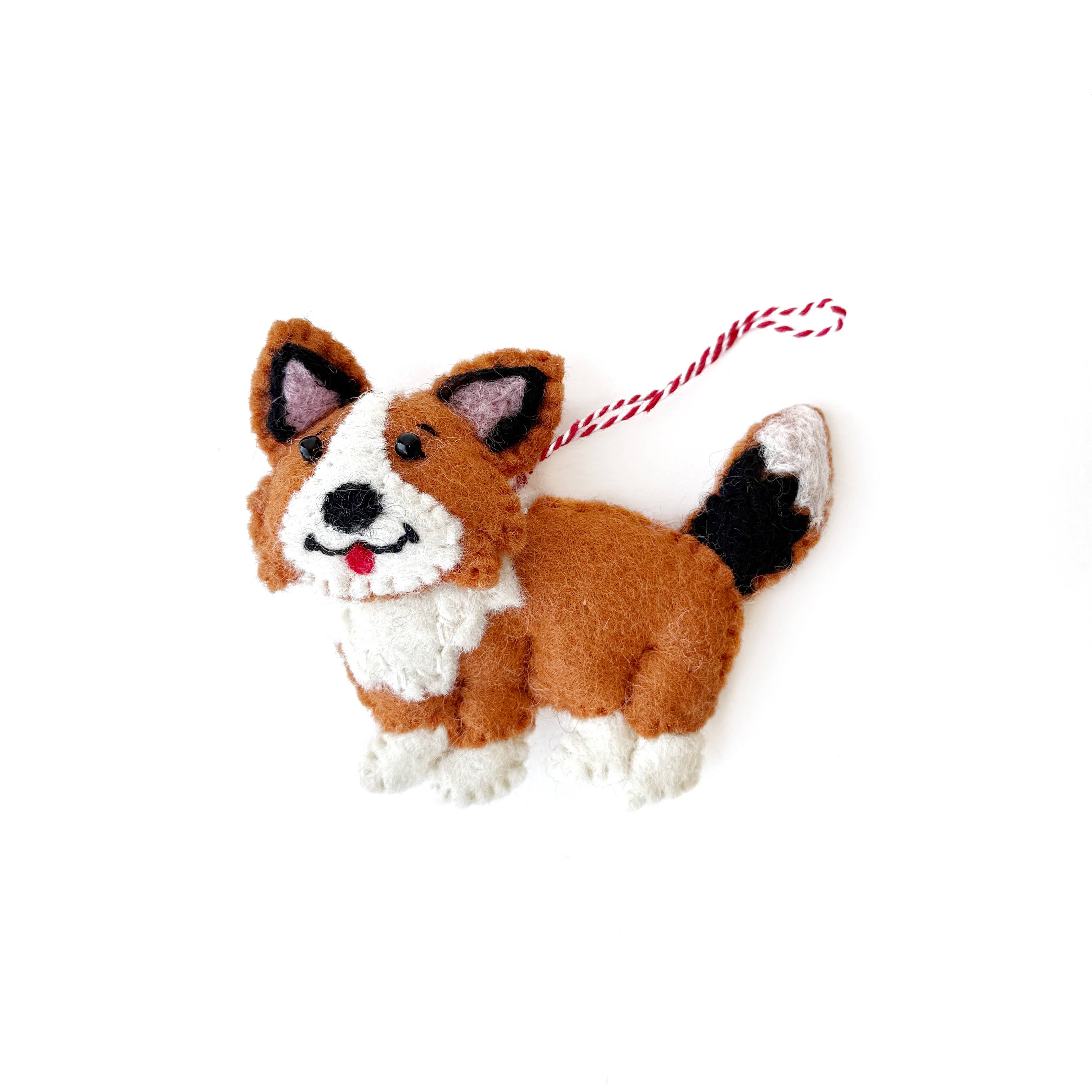 Corgi Dog Felt Wool Ornament