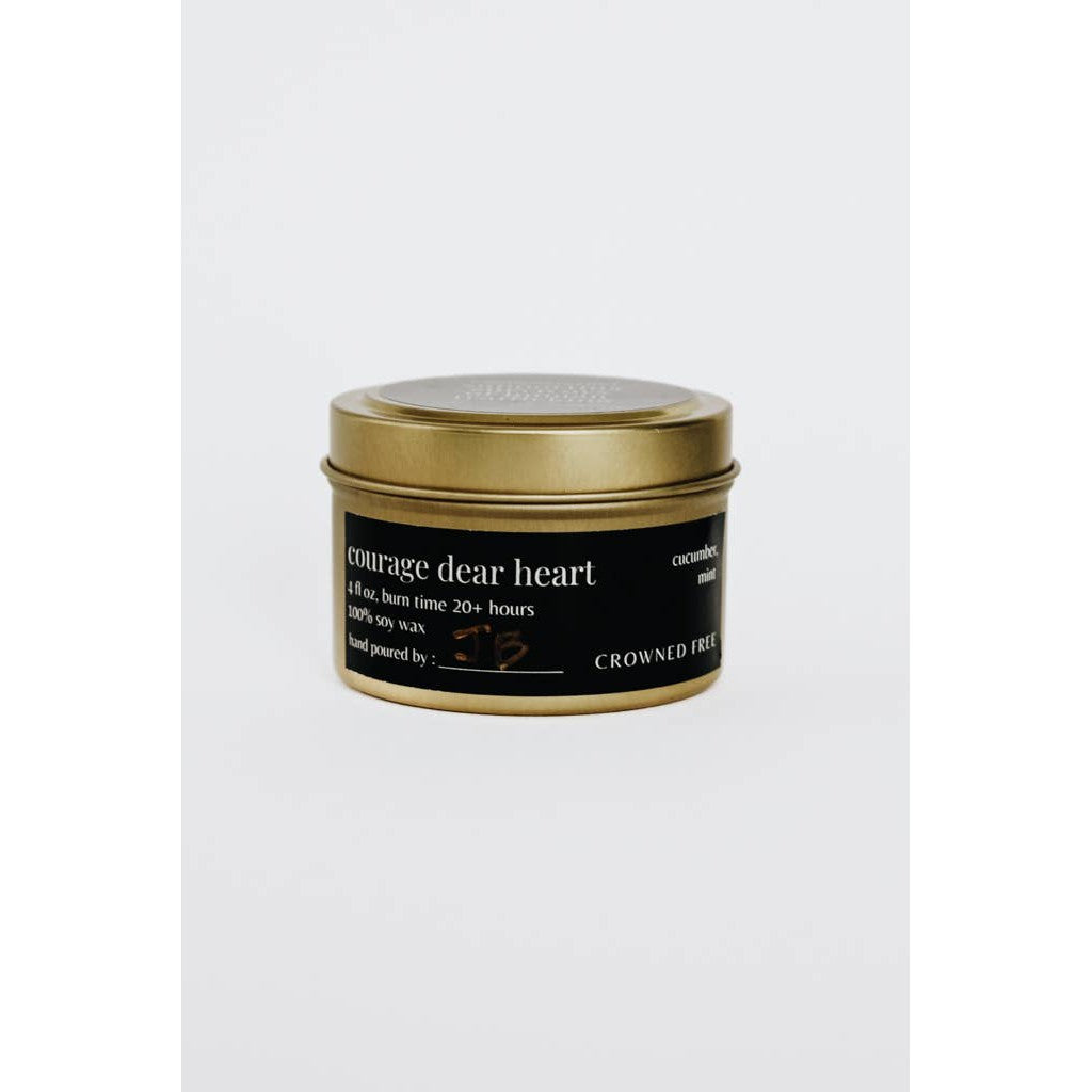 Courage Dear Heart Candle - Assorted Sizes- Sold Individually