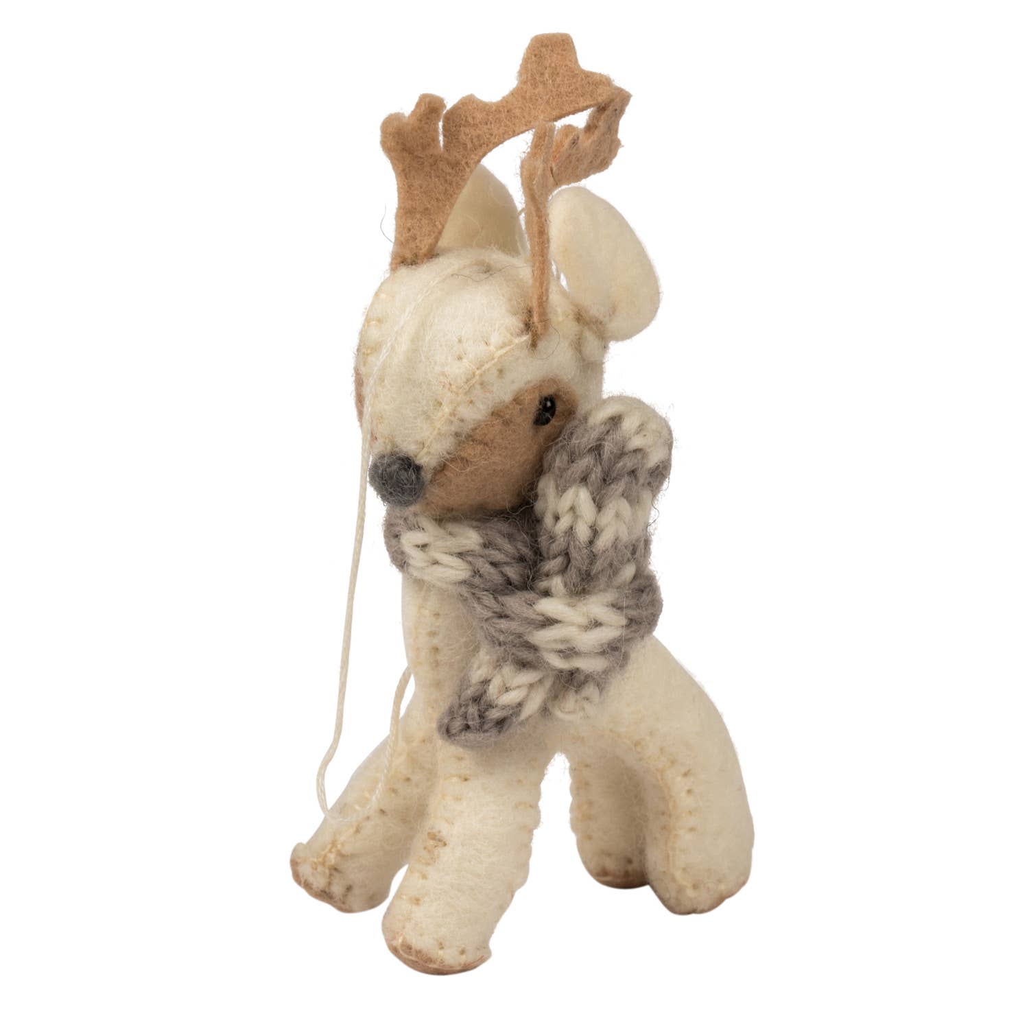 Cozy Reindeer Felt Ornament