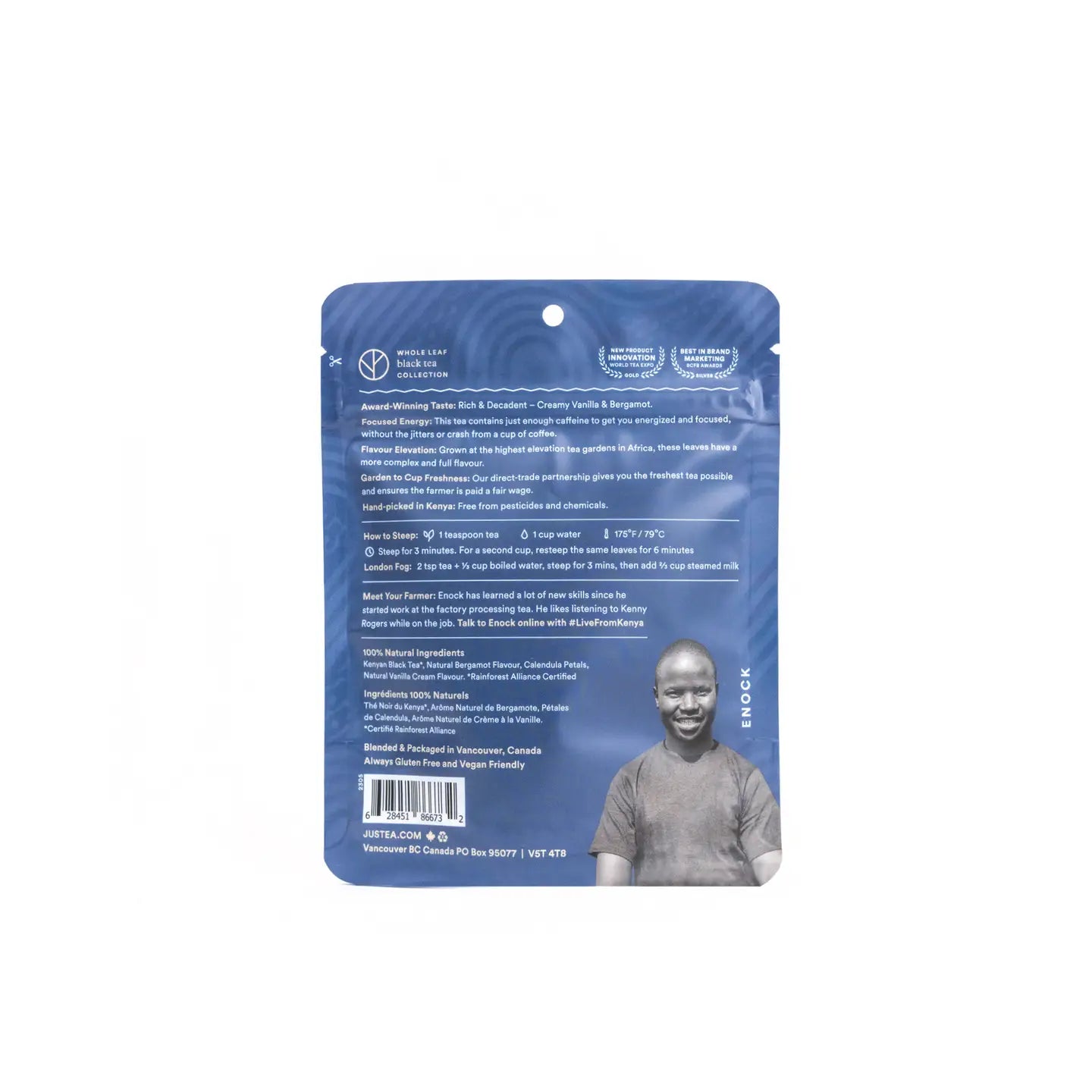 Cream Earl Grey Loose Leaf Tea: Stand-Up Pouch