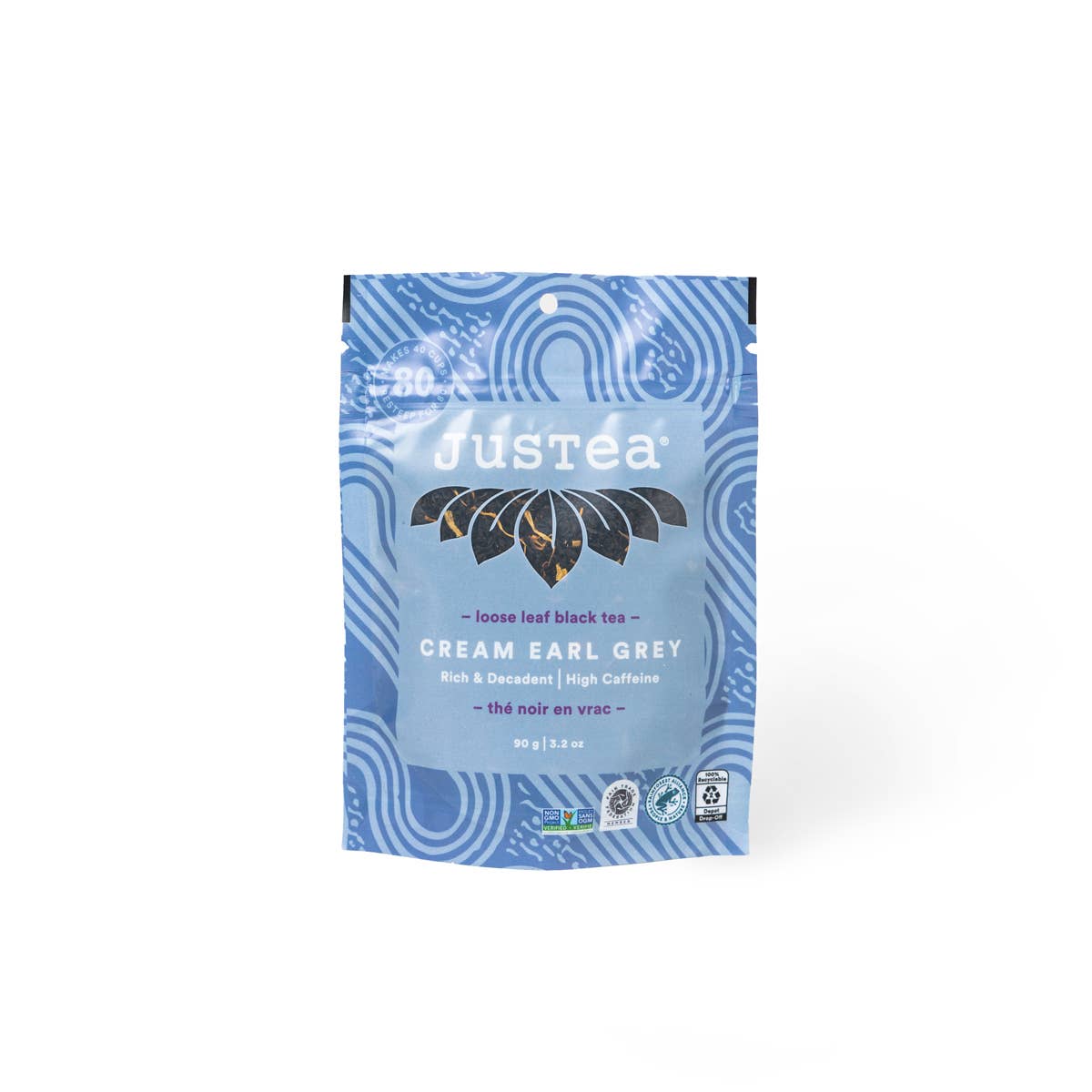 Cream Earl Grey Loose Leaf Tea: Stand-Up Pouch