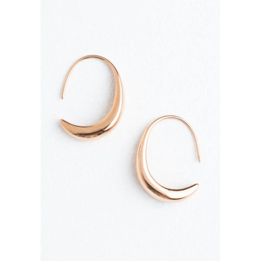 Crescent Moon Thread Drop Earrings- Assorted