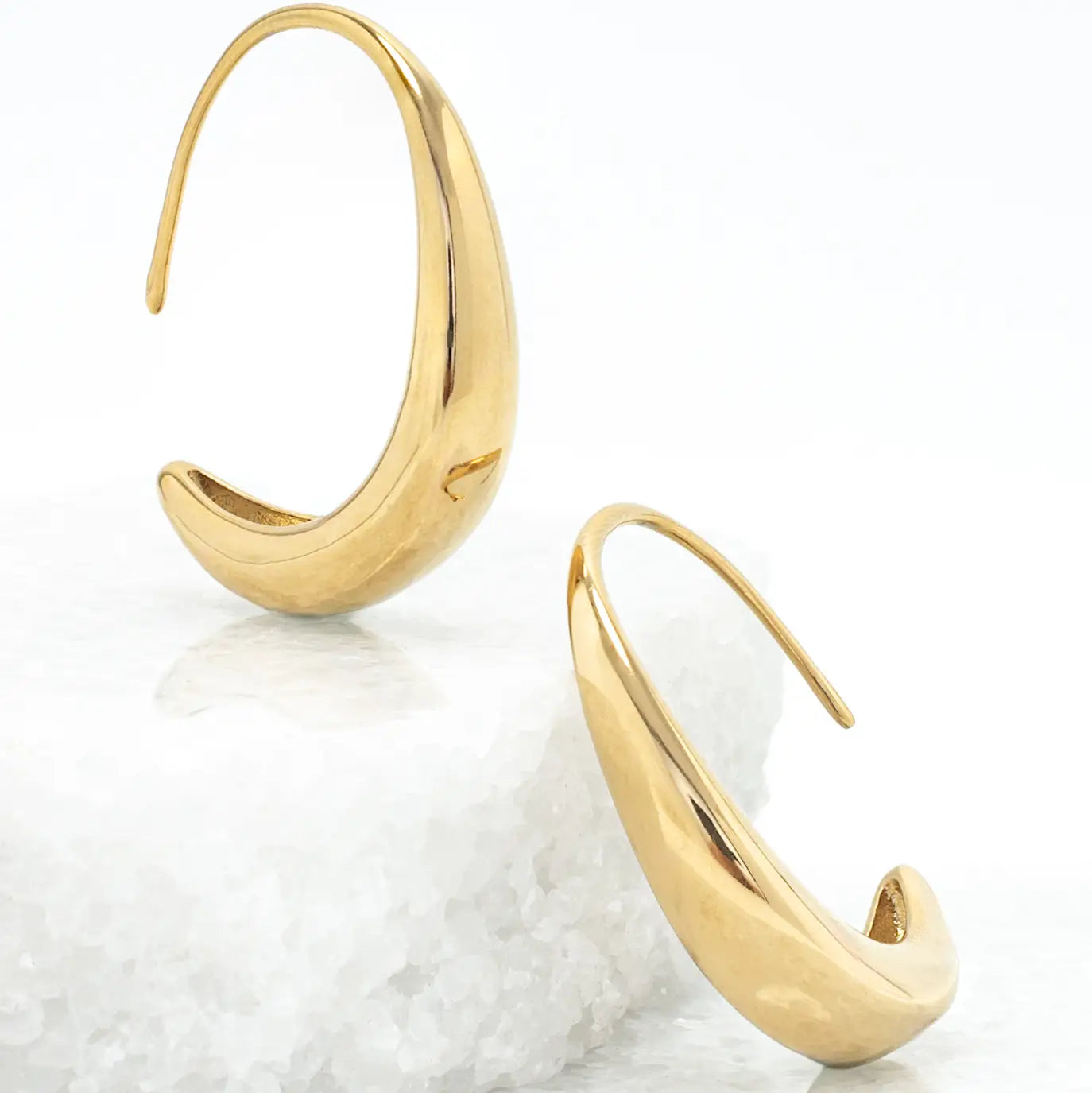 Crescent Moon Thread Drop Earrings- Assorted
