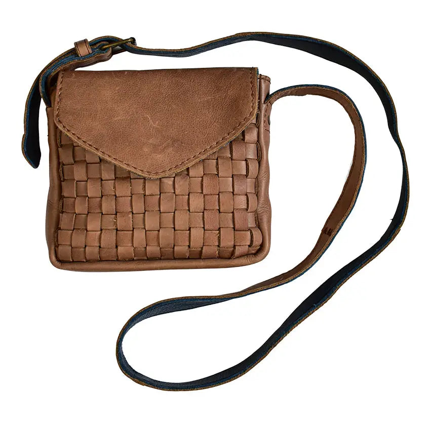 Crossbody Basket Weave Purse- Assorted Colors