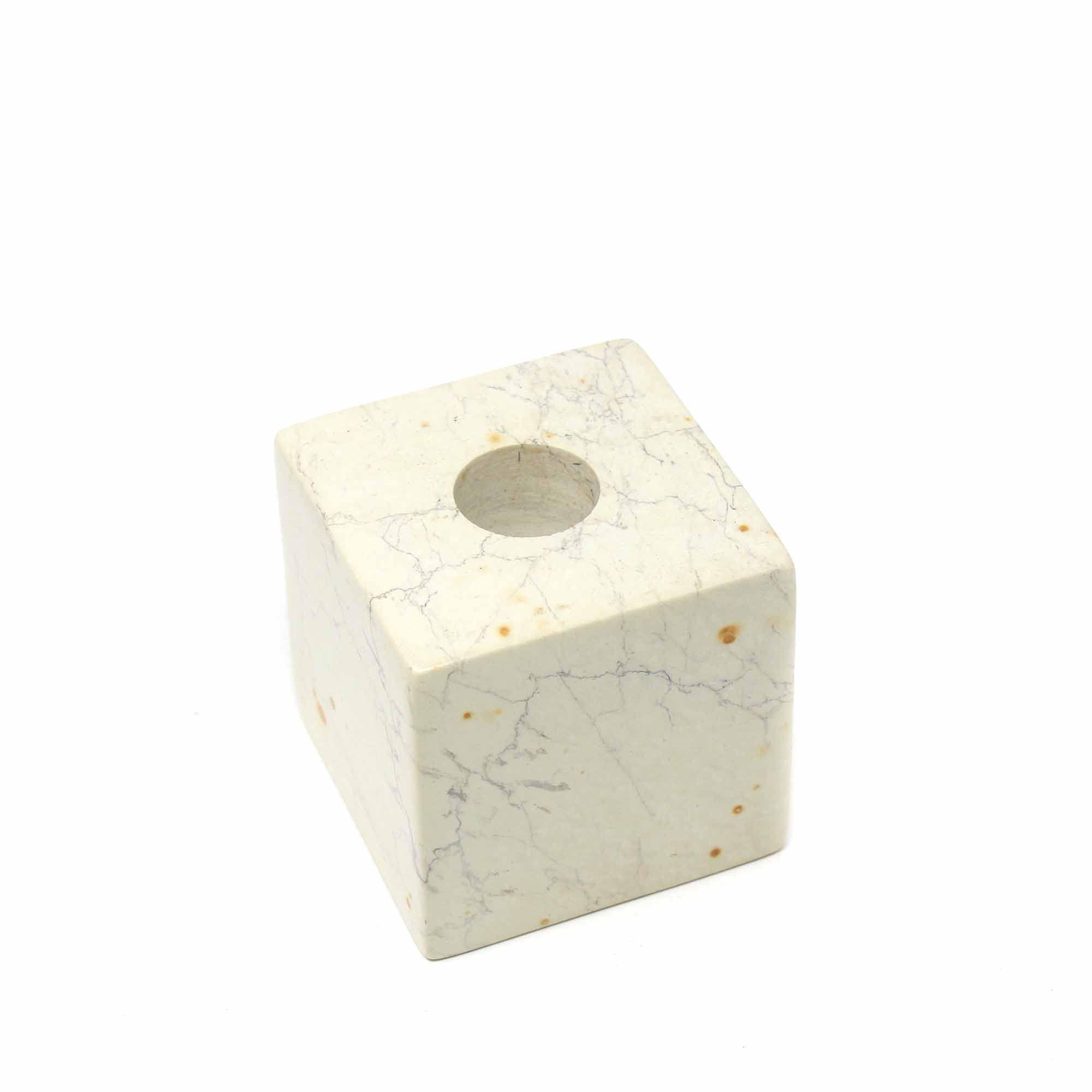 Cube Soapstone Candle Holder (*Local Pickup/Local Delivery Only)