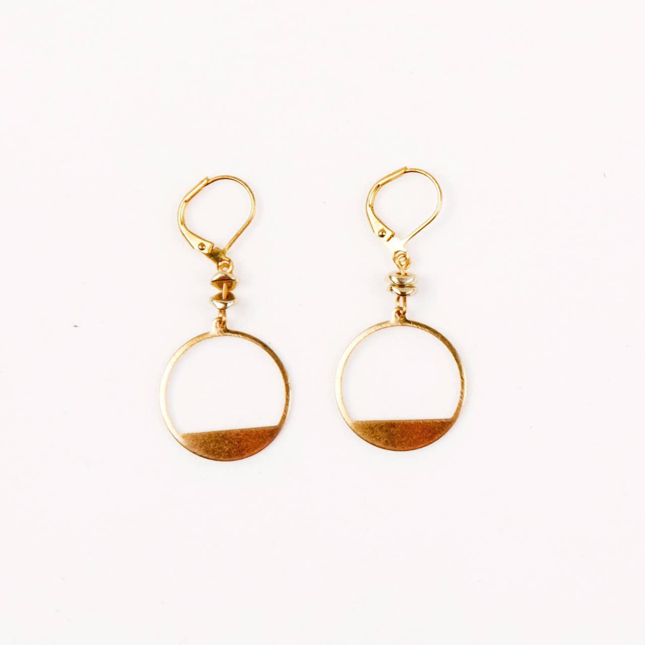Cut Out Circle Earrings- Assorted Colors