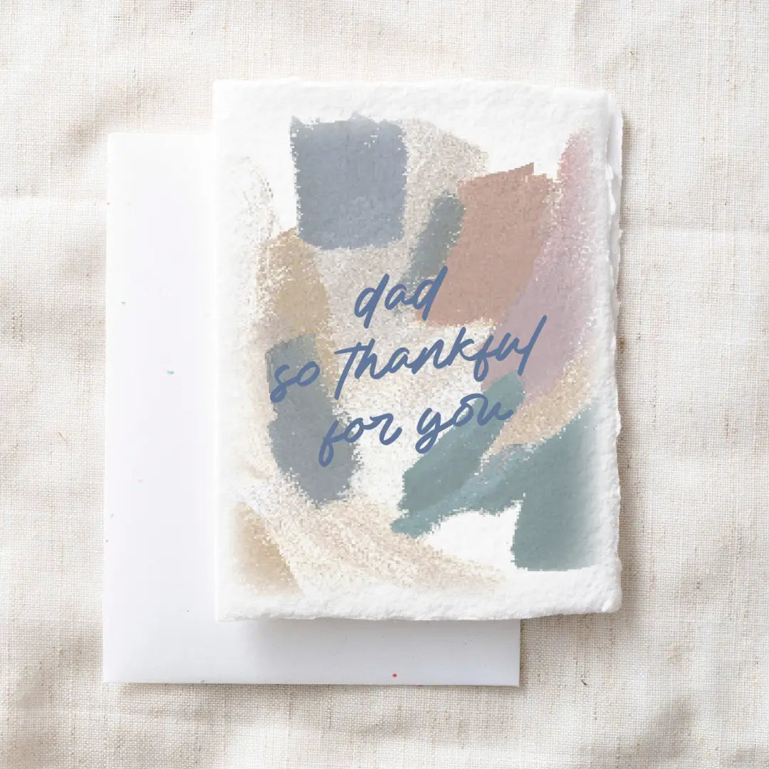 Dad so thankful for you- Greeting Card