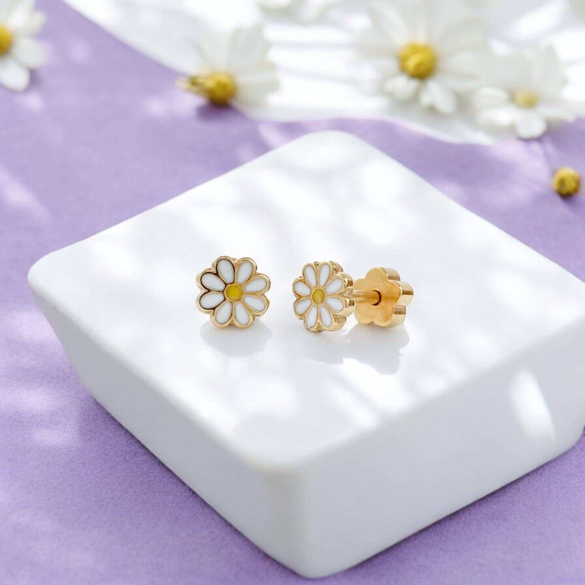 Daisies Tiny Stud Kids Earrings