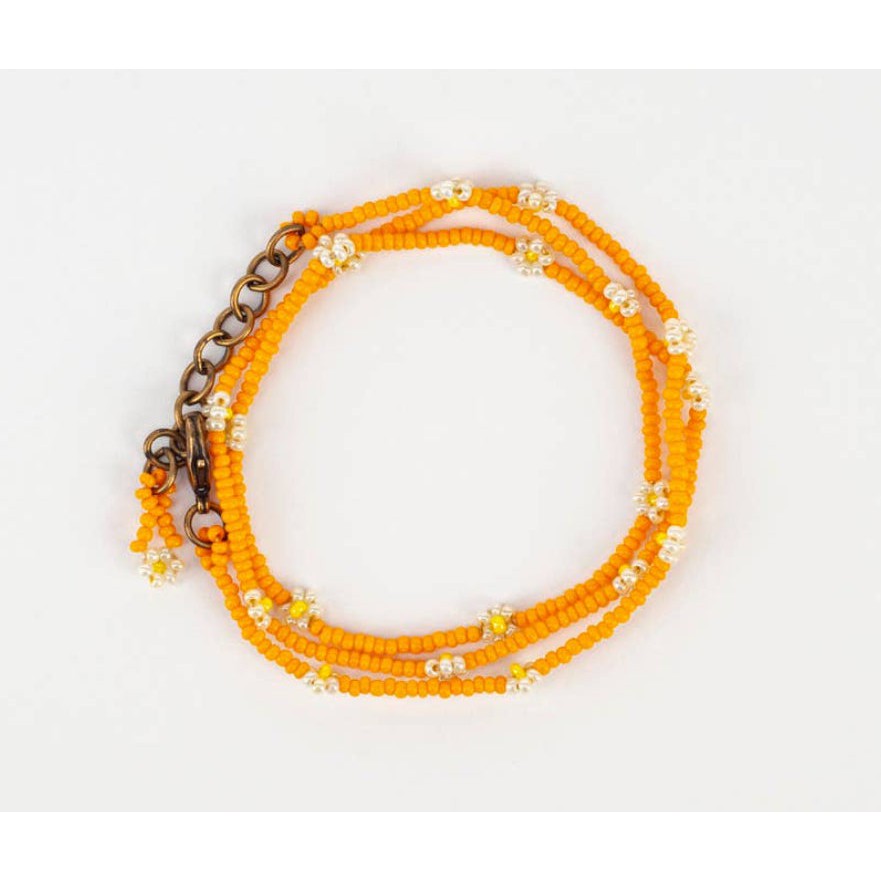 Daisy Chain Wrap Bracelet/Necklace- Assorted Colors