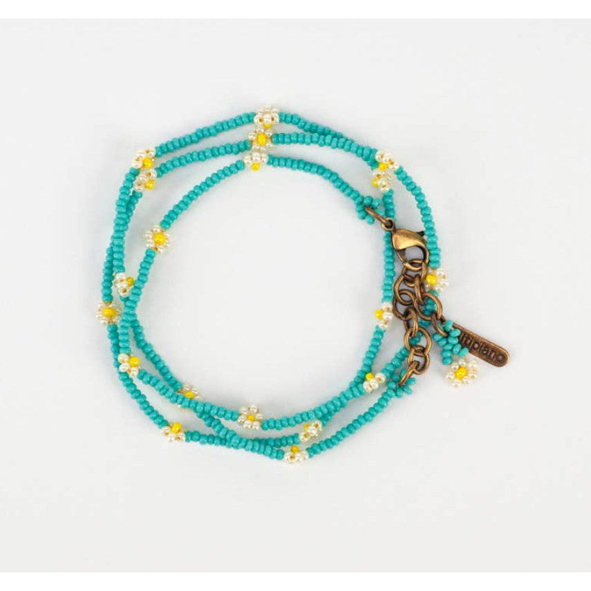 Daisy Chain Wrap Bracelet/Necklace- Assorted Colors