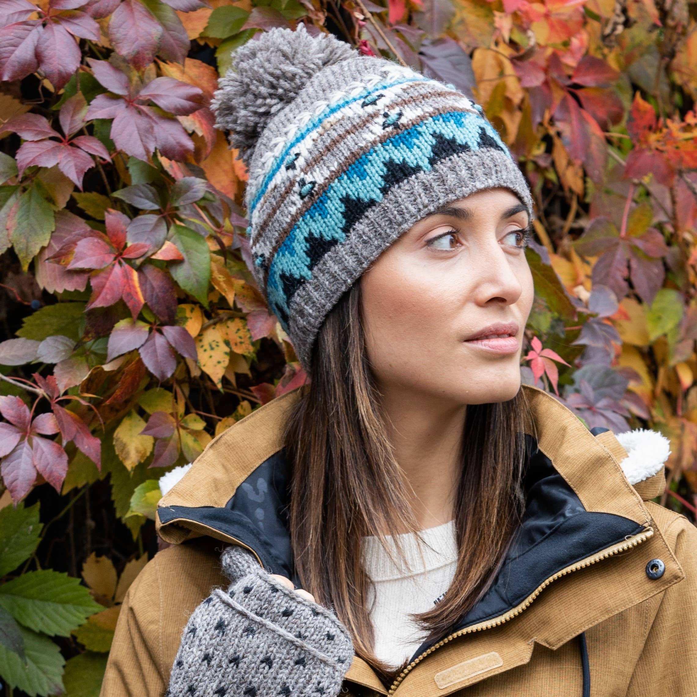 Dakotah Beanie -Wool Knit Pom Hat- Assorted Colors