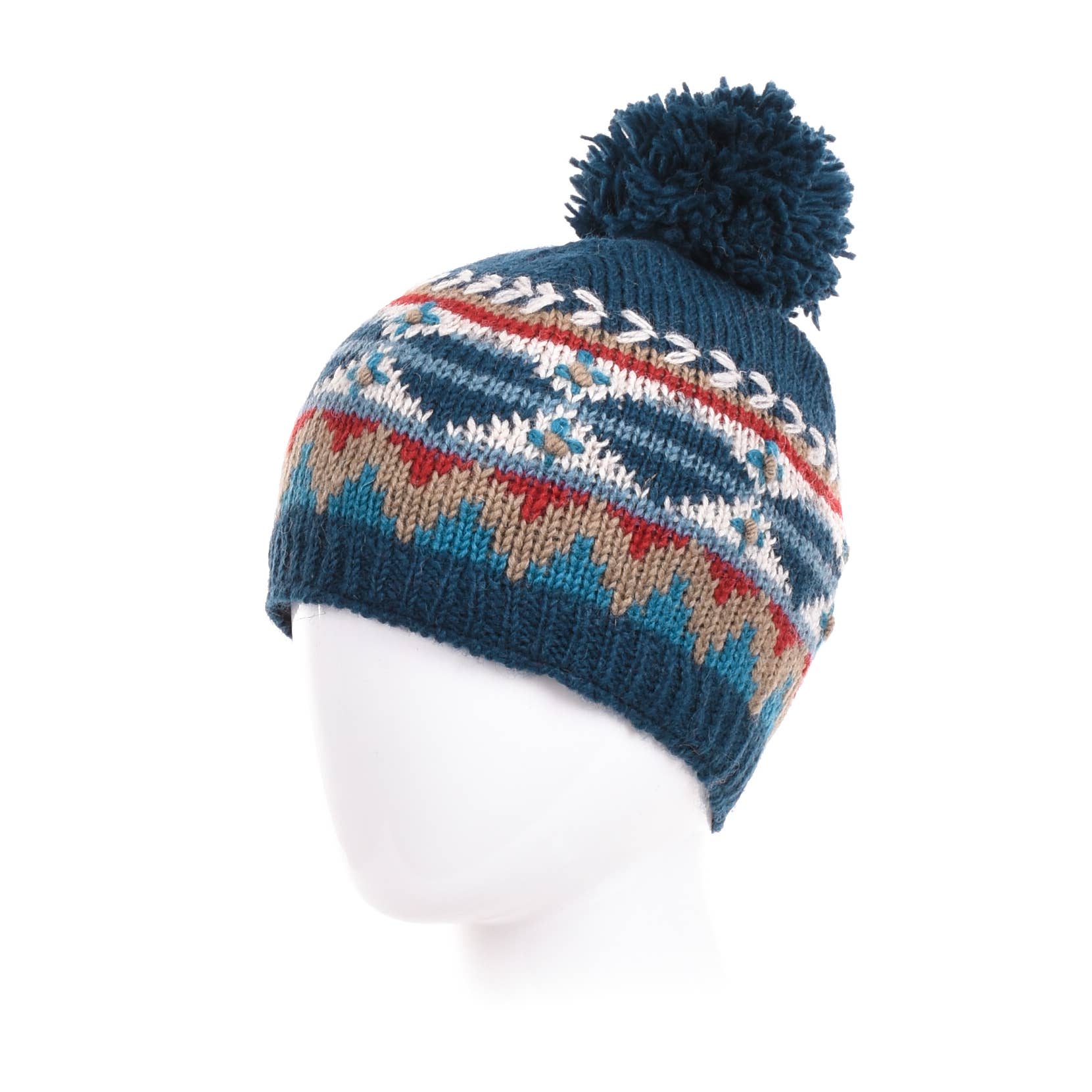 Dakotah Beanie -Wool Knit Pom Hat- Assorted Colors