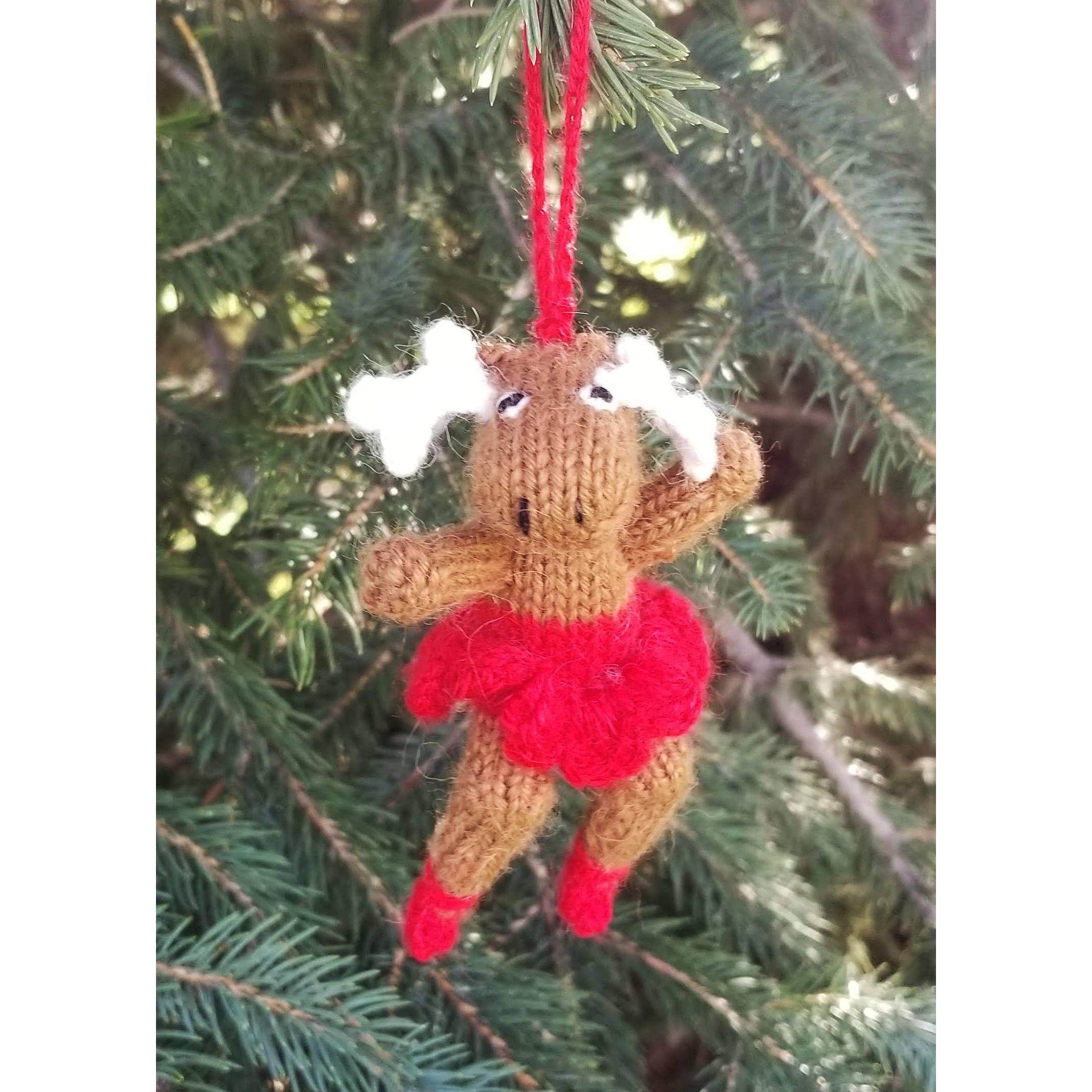 Dancing Moose Ornament- Sold Individually