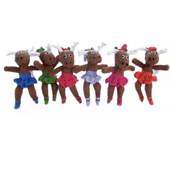 Dancing Moose Ornament- Sold Individually