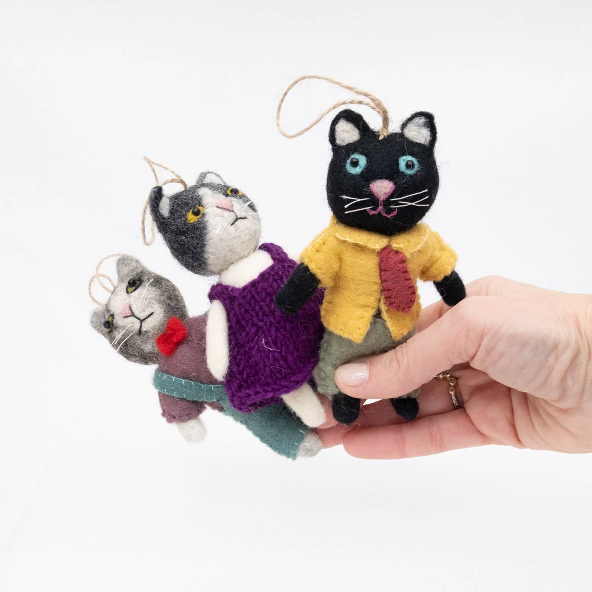 Dapper Cat Ornament- Assorted- Sold Individually