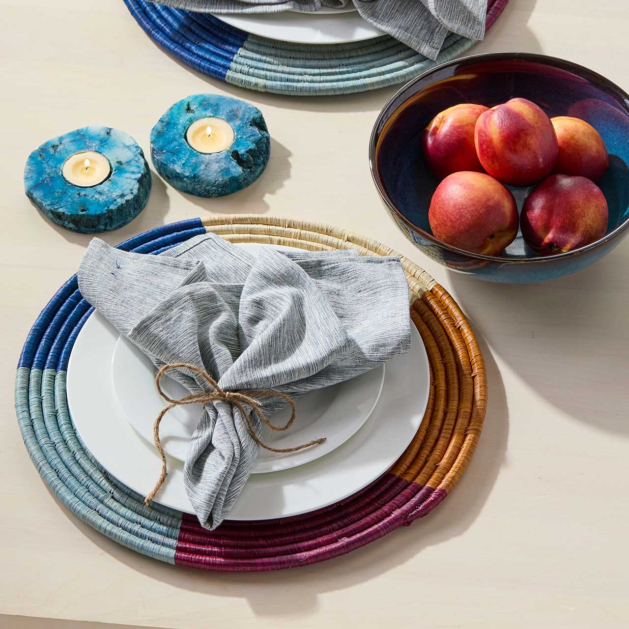 Dati Shore Raffia Charger- Sold Individually