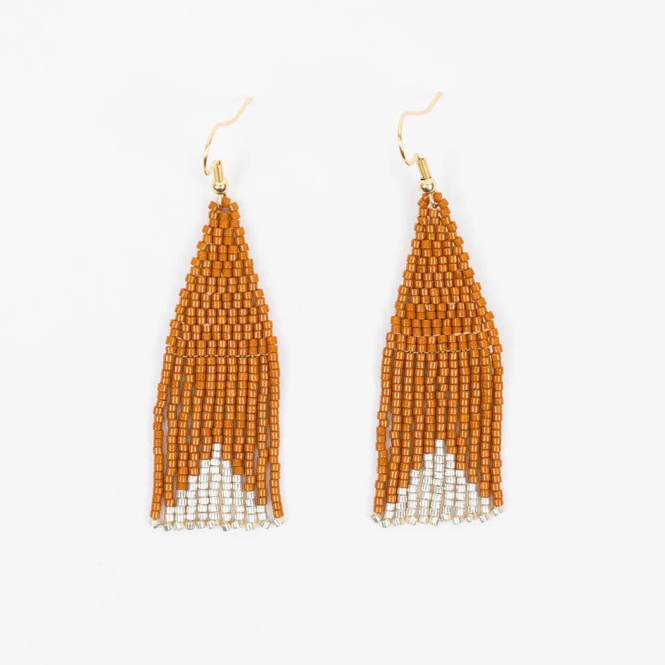 Delica Triangle Earrings- Assorted Colors