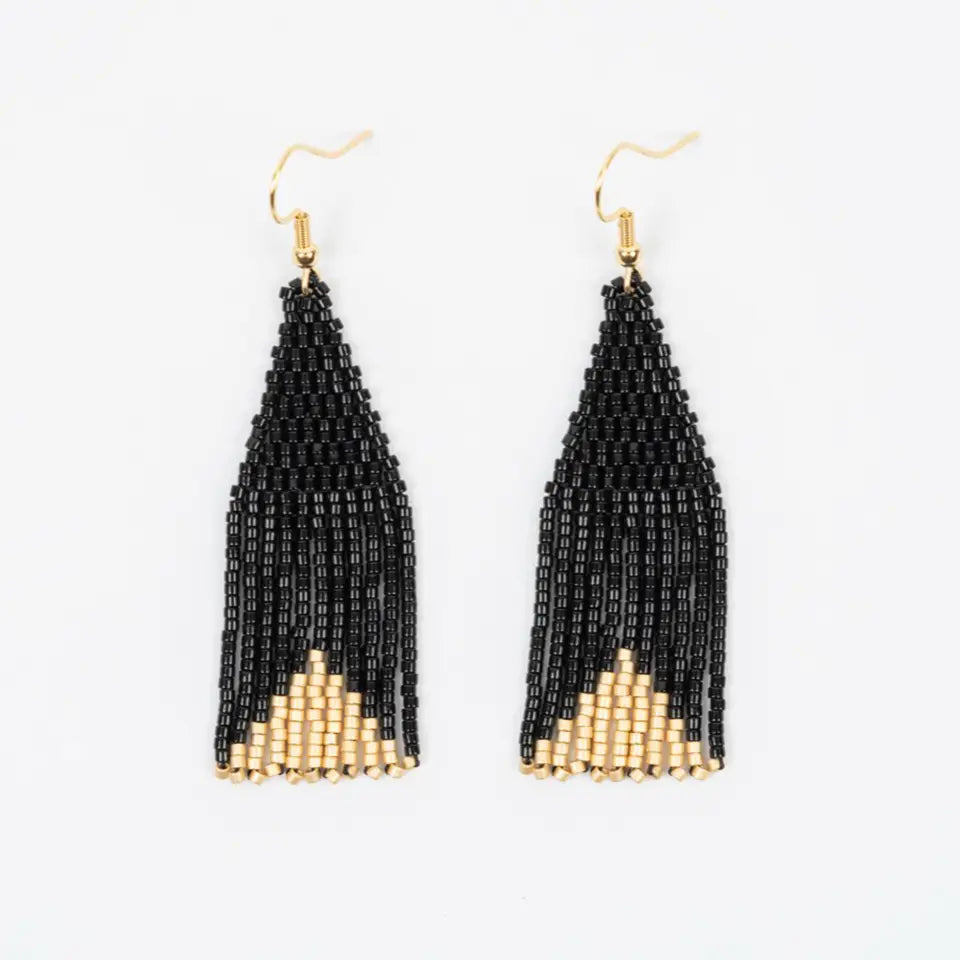 Delica Triangle Earrings- Assorted Colors