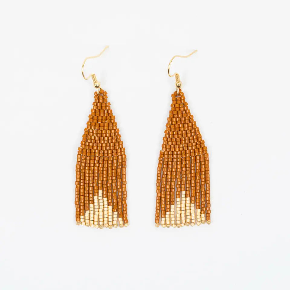Delica Triangle Earrings- Assorted Colors