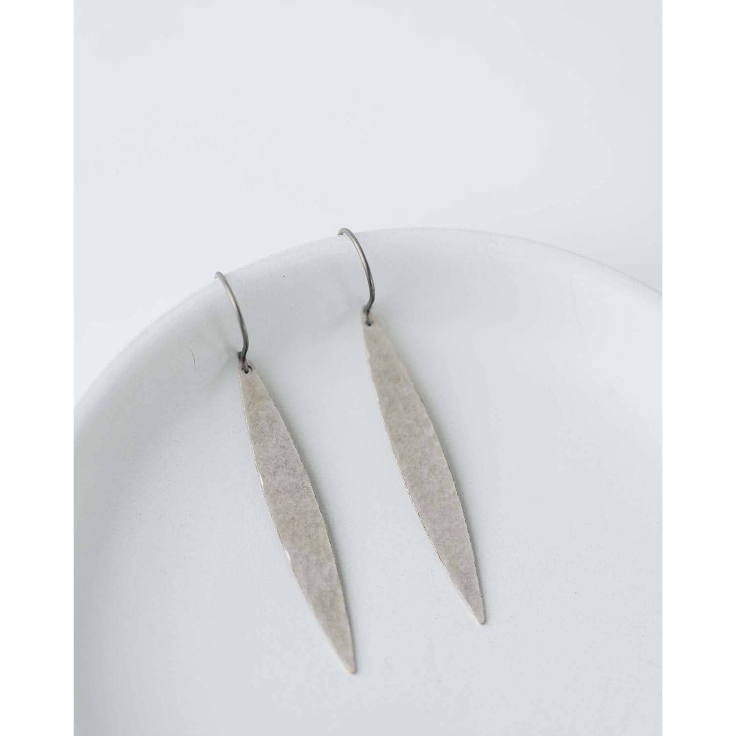 Denise Silver Hammered Earrings