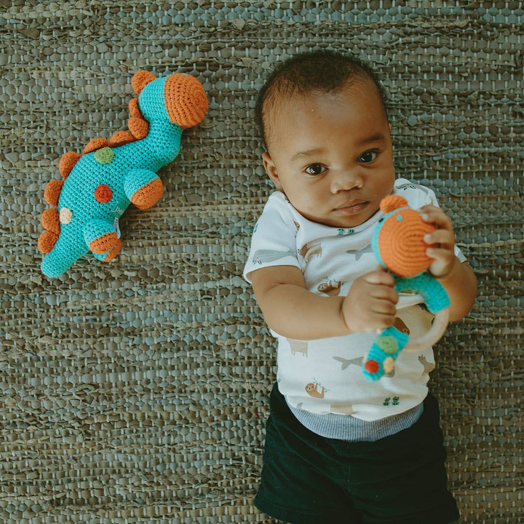 Dino Rattle - Turquoise
