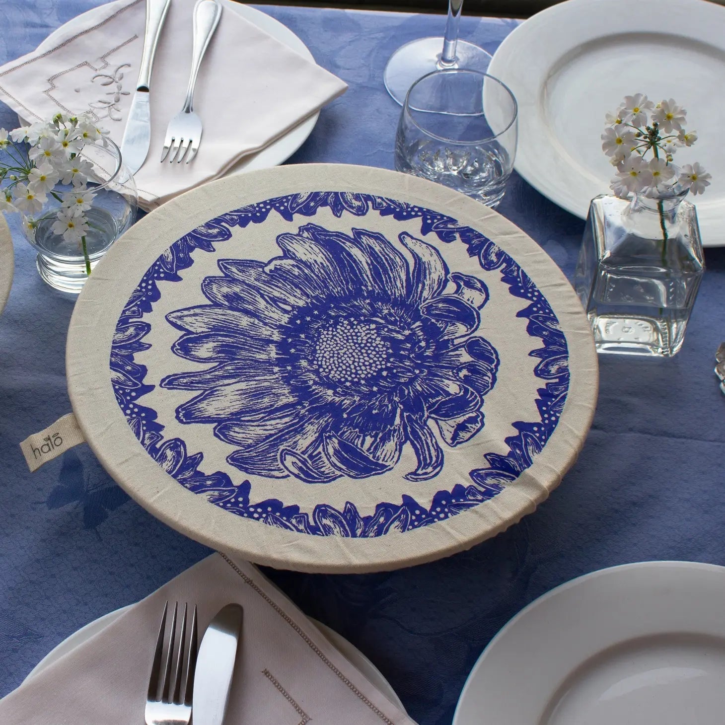 Dish Cover- Large- African Flowers