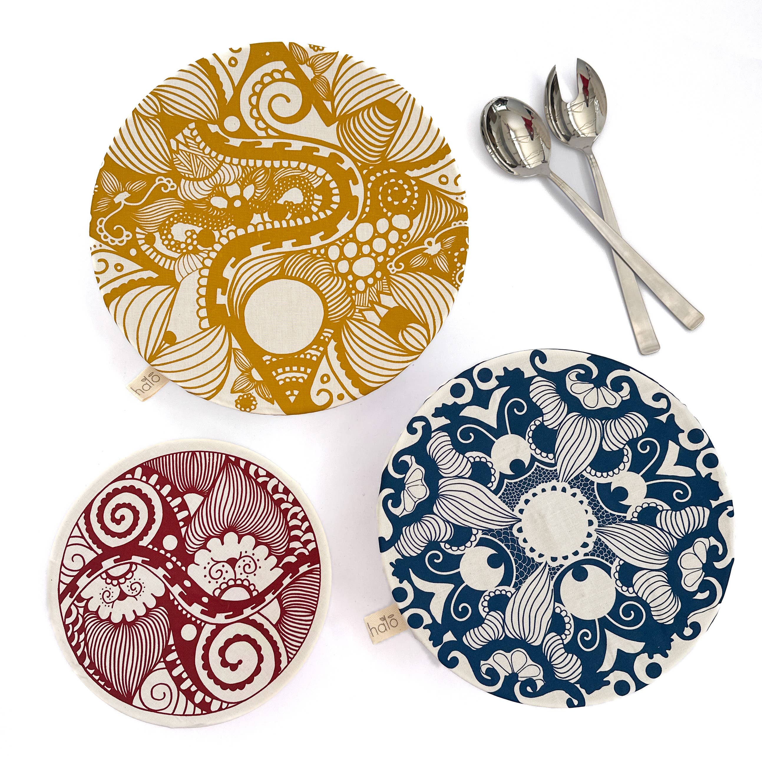 Dish Cover-Large Set of 3- Paradise