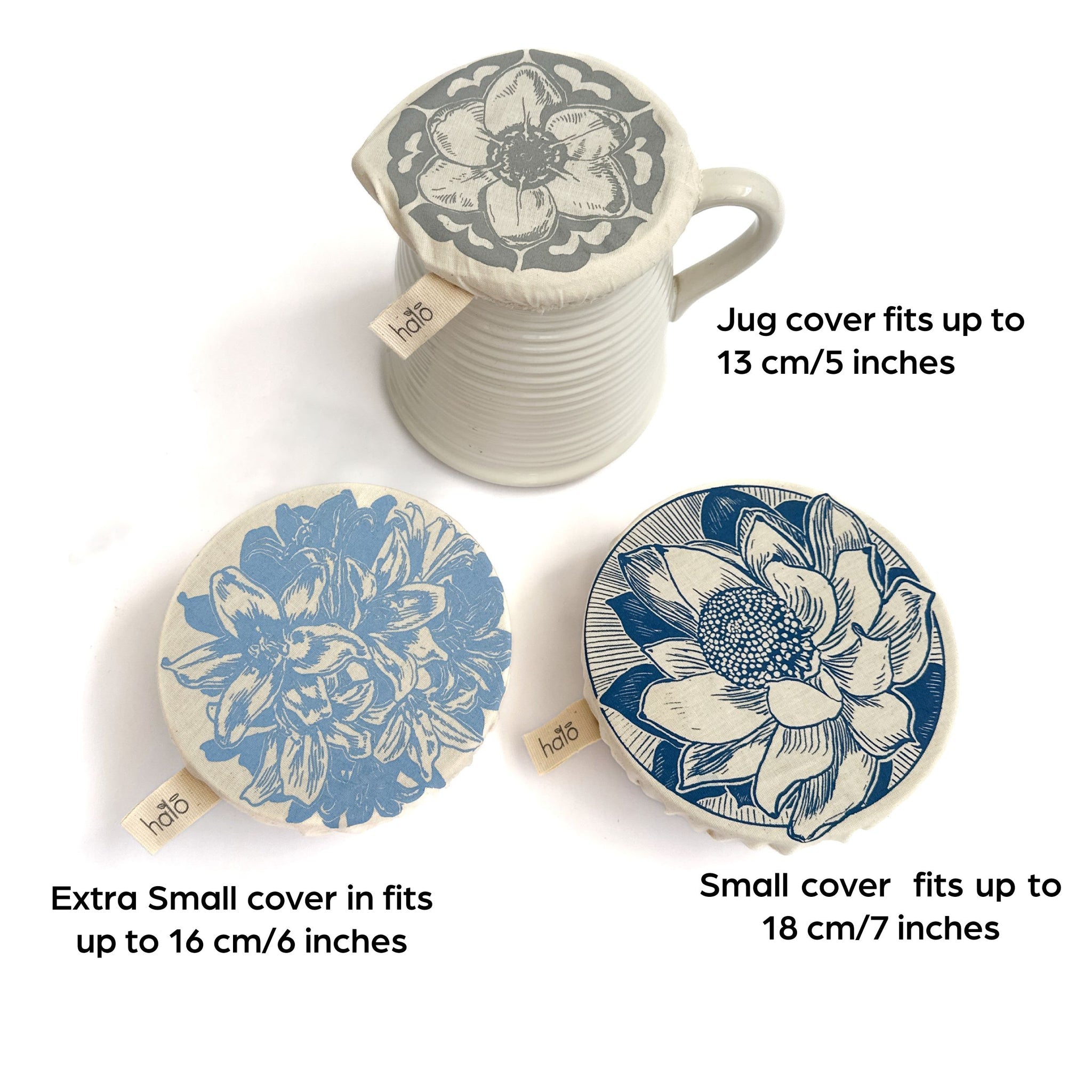 Dish Cover-Small Set of 3- African Flowers