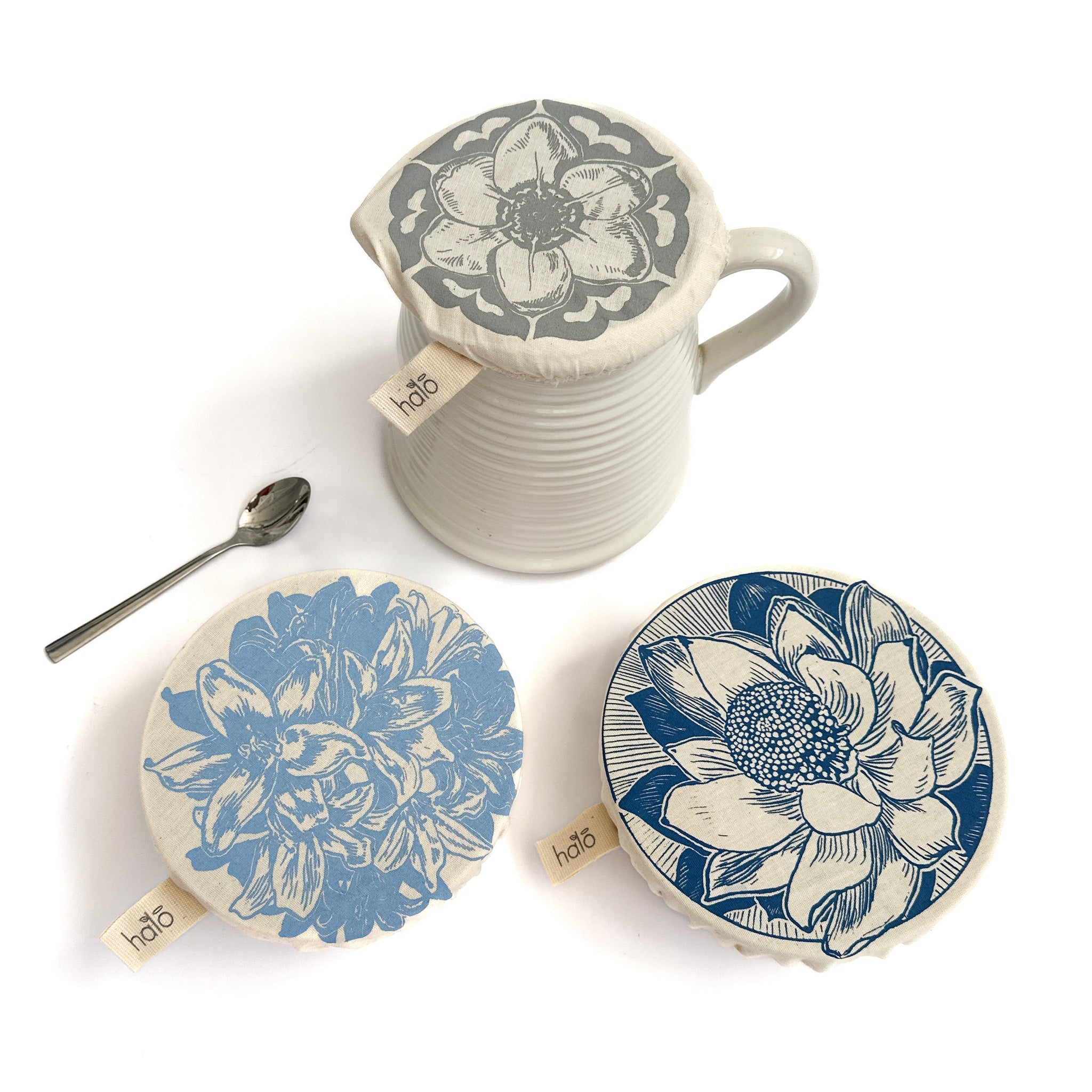 Dish Cover-Small Set of 3- African Flowers