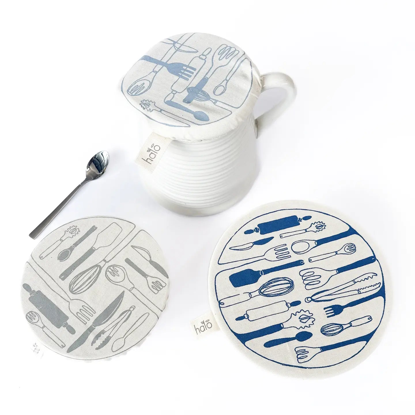 Dish Cover-Small Set of 3 -Utensils