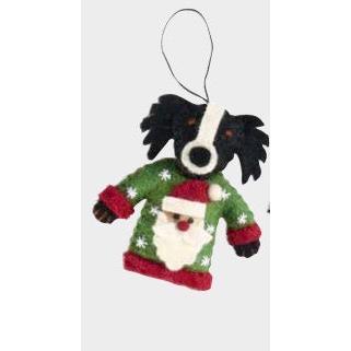 Dog in Christmas Sweater Ornament- Assorted Breeds/Styles- Sold Individually